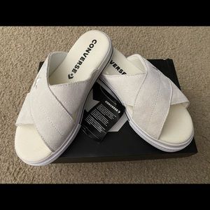 Converse slides... brand new 6.5 off white